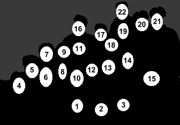 veidų žemėlapis