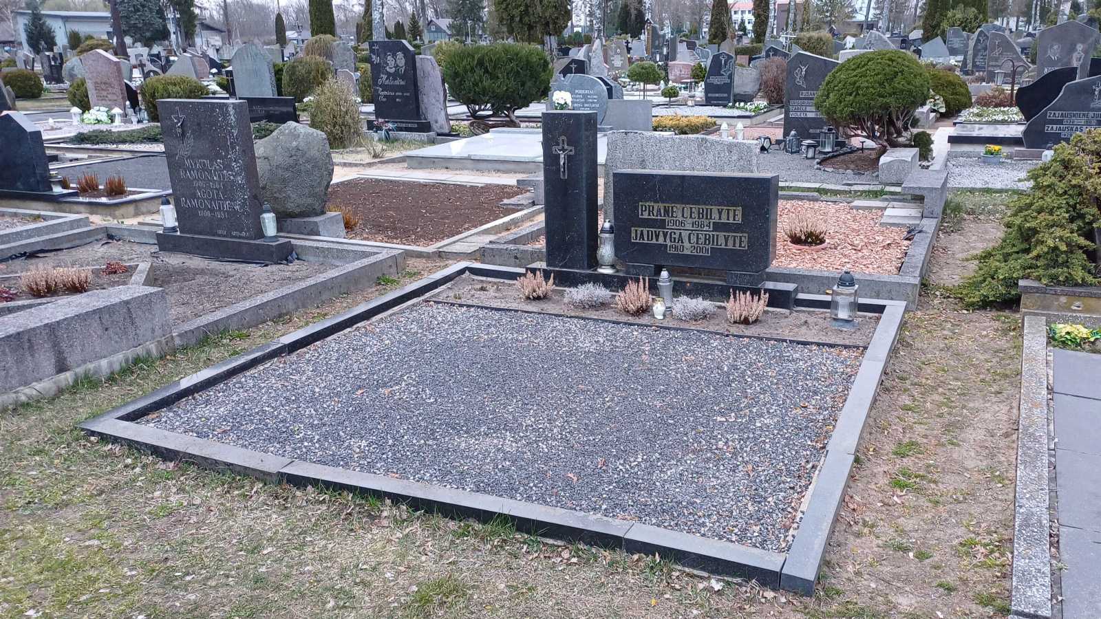 Pranės Čebilytės kapas senosiose Zapyškio kapinėse, 2025 m. (fot. S. Žilionis)